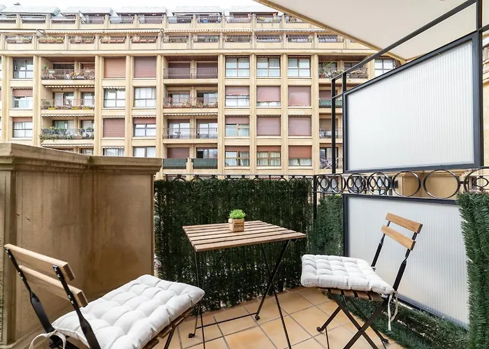 公寓 Comfy & Luminous Terrace 圣塞瓦斯蒂安